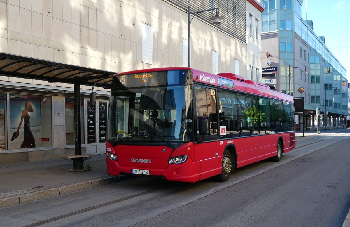 (288'000) - LLT Lulea - Nr. 234/YLC 248 - Scania am 11. Juni 2026 in Lulea, Smedjegatan City