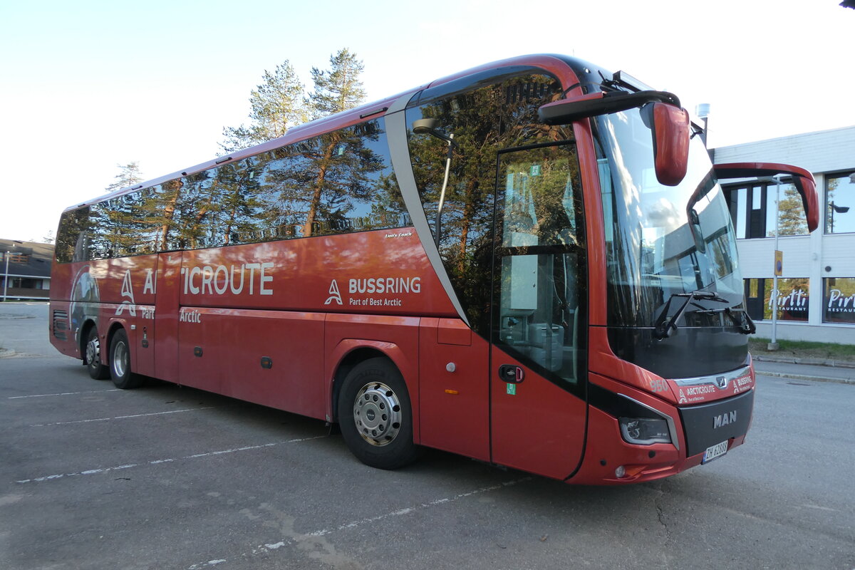 (288'073) - Aus Norwegen: Bussring, Troms� - ZH 62'888 - MAN am 11. Juni 2026 in Saariselk�, Hotel Santa's