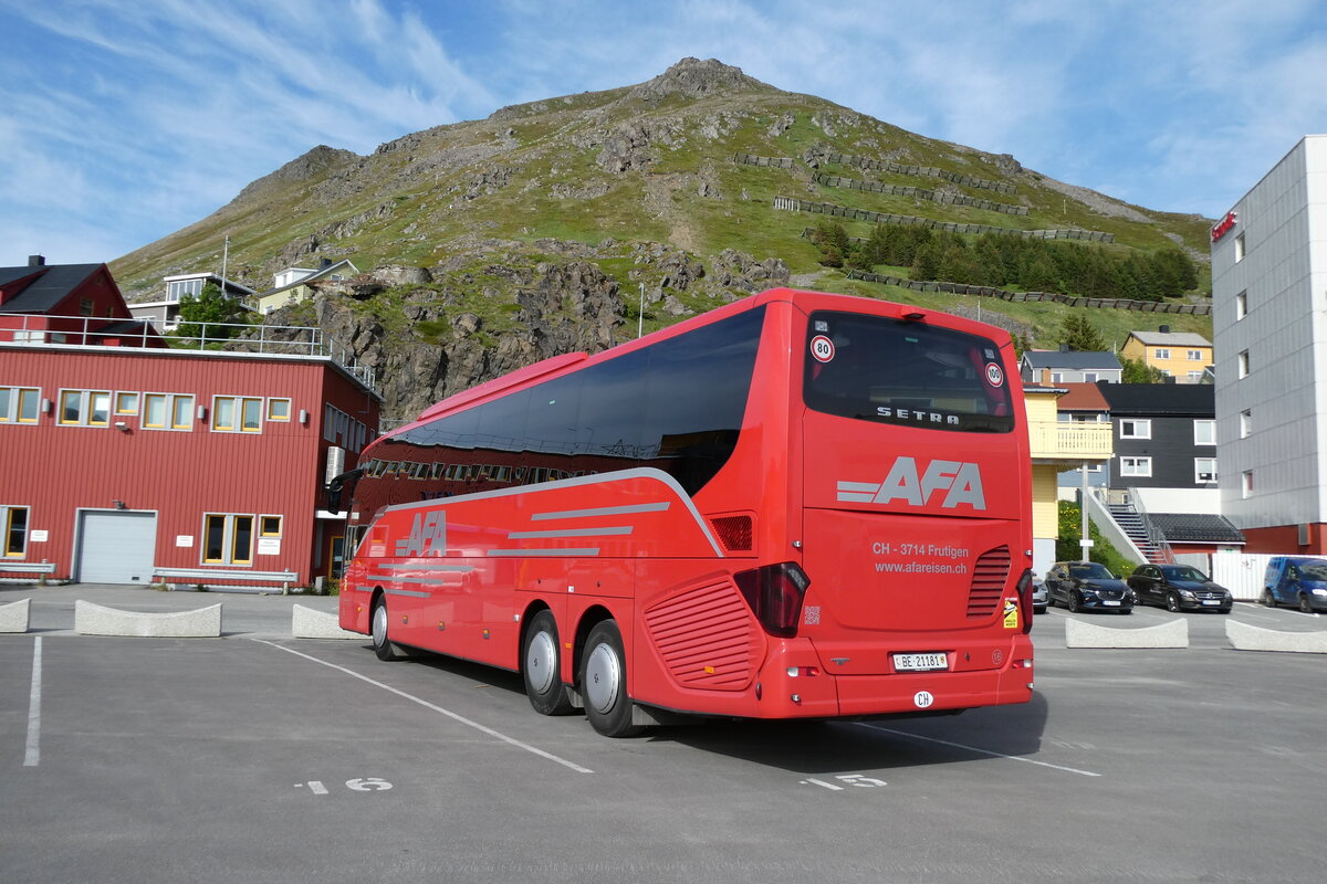 (288'145)) - Aus der Schweiz: AFA Adelboden - Nr. 16/BE 21'181 - Setra am 12. Juni 2026 in Honningsvag, Hafen