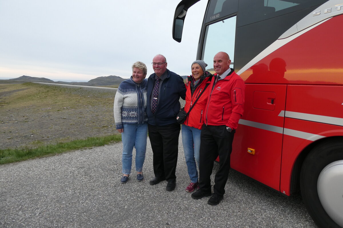 (288'187) - Aus der Schweiz: AFA Adelboden - Nr. 16/BE 21'181 - Setra am 12. Juni 2026 beim Nordkap (Teilaufnahme mit der AFA-Crew)
