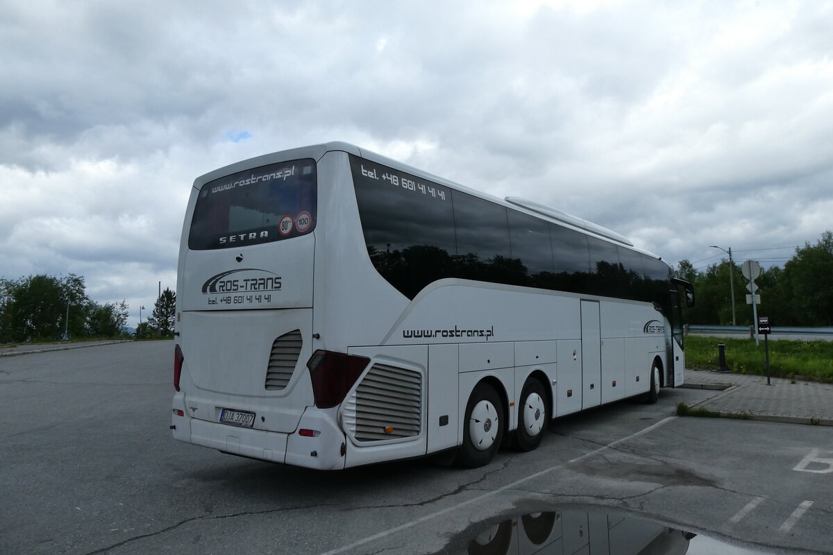 (288'357) - Aus Polen: Ros-Trans, Gdynia - DJA 37'007 - Setra am 13. Juni 2026 in Alta, Alta-Museum