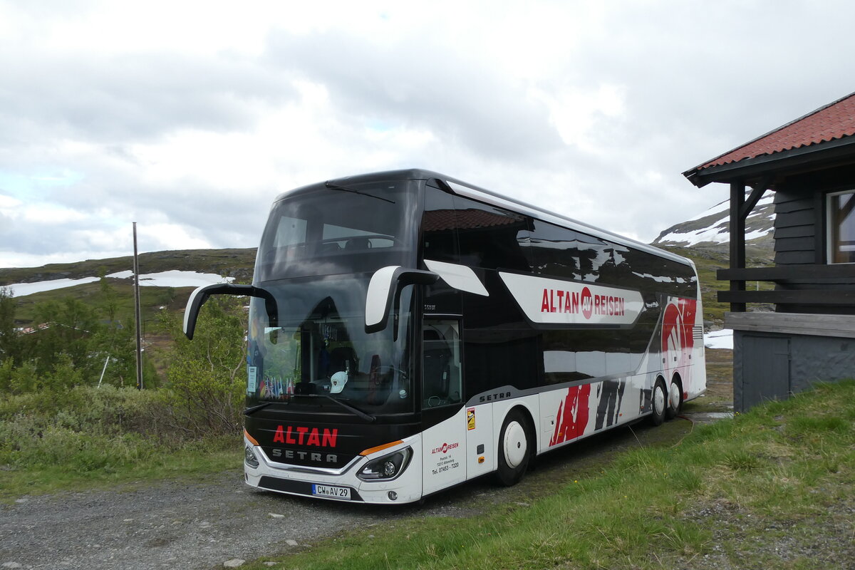 (288'366) - Aus Deutschland: Altan, Altensteig - CW-AV 29 - Setra am 13. Juni 2026 in S�rstraumen, Hotel Gildetun