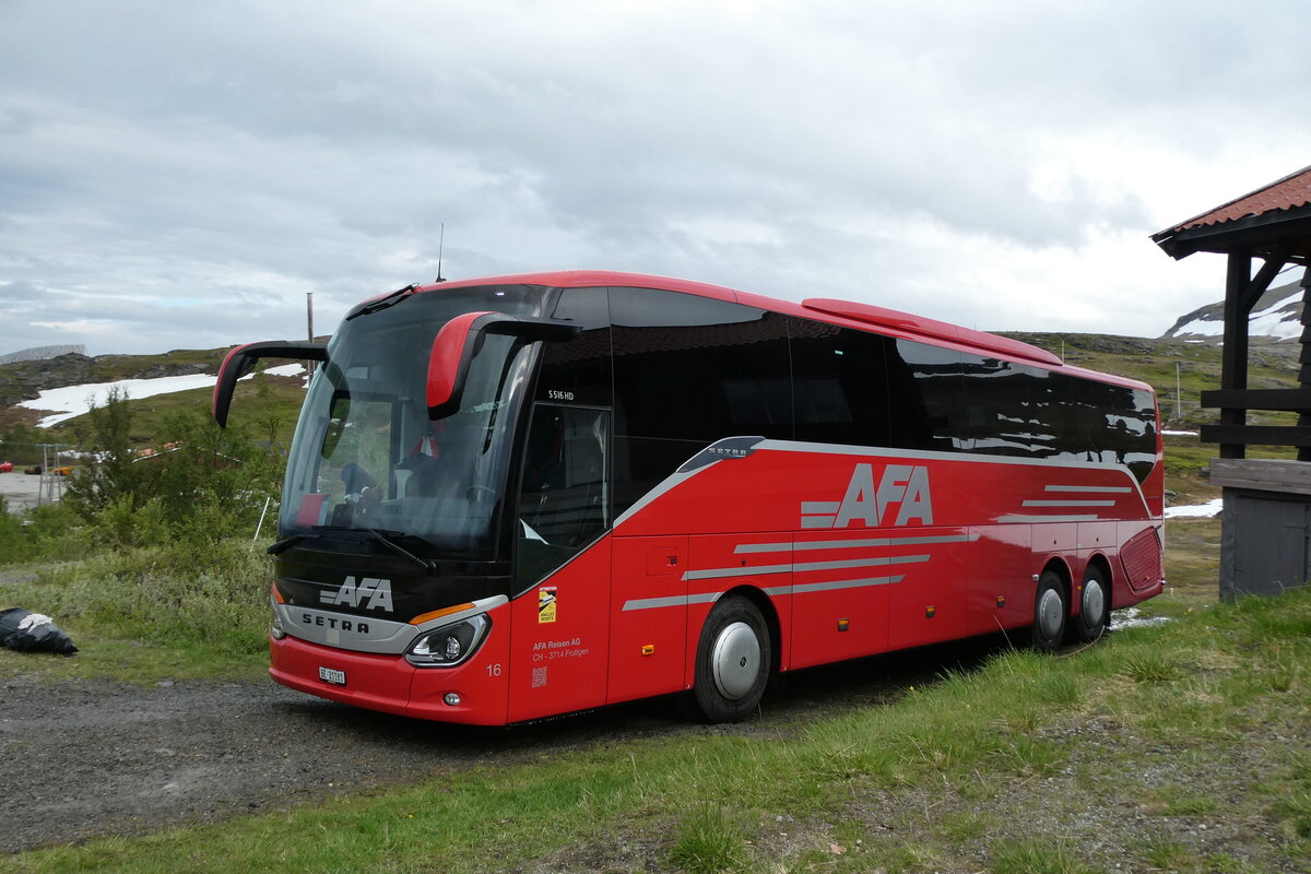 (288'381) - Aus der Schweiz: AFA Adelboden - Nr. 16/BE 21'181 - Setra am 13. Juni 2026 in S�rstraumen, Hotel Gildetun