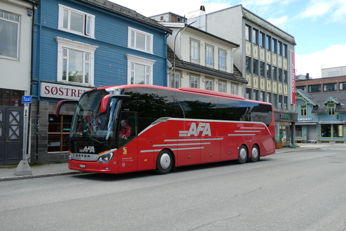 (288'422) - Aus der Schweiz_ AFA Adelboden - Nr. 16/BE 21'181 - Setra am 14. Juni 2026 in Troms�, H�lzerne Kathedrale