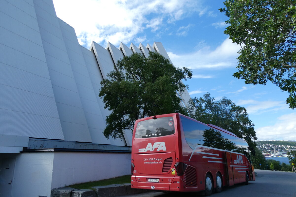 (288'469) - Aus der Schweiz: AFA Adelboden - Nr. 16/BE 21'181 - Setra am 114. Juni 2026 in Troms�, Eismeerkathedrale