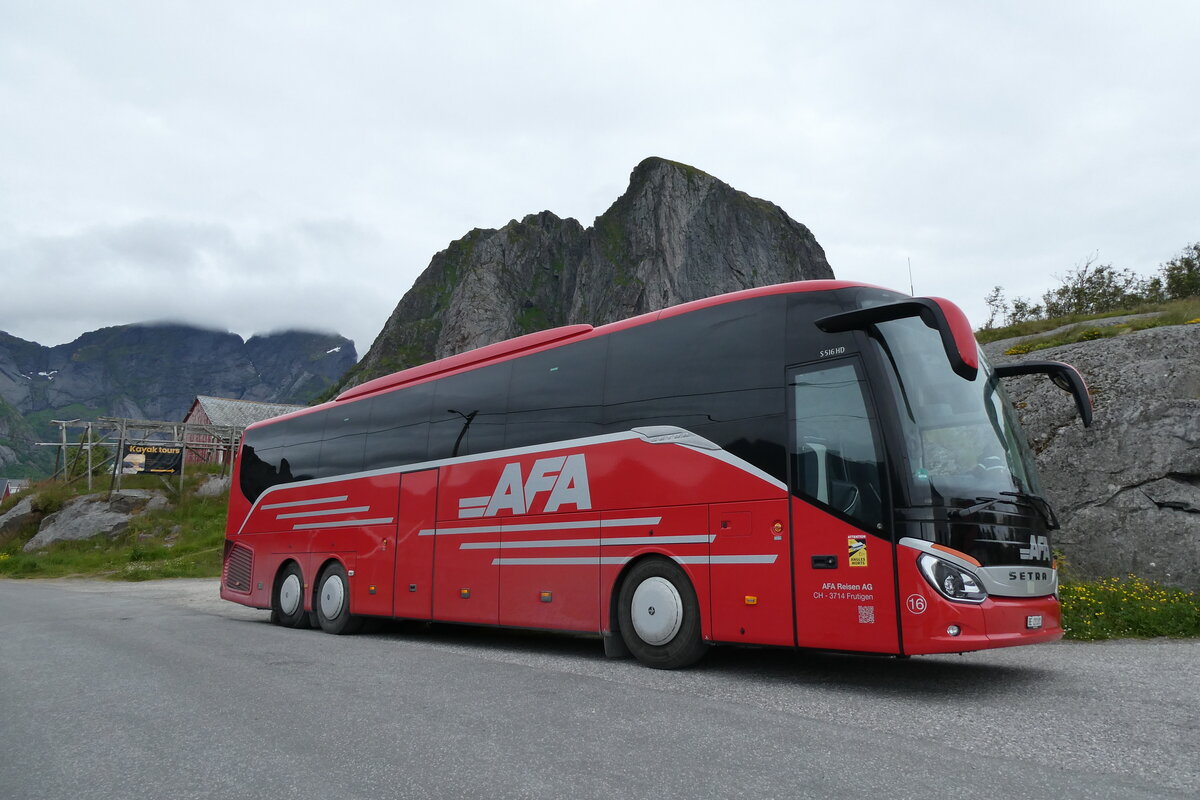 (288'779) - Aus der Schweiz: AFA Adelboden - Nr. 16/BE 21'181 - Setra am 17. Juni 2026 in Hamnoy