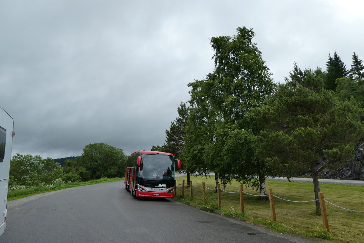 (288'914) - Aus der Schweiz: AFA Adelboden - Nr. 16/BE 21'181 - Setra am 18. Juni 2026 in Steinkjer, Rastplatz