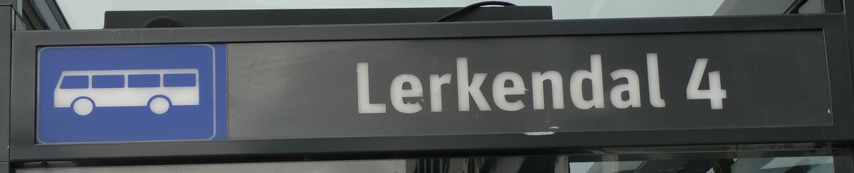 (288'925) - AtB-Haltestellenschild - Trondheim, Lerkendal - am 18. Juni 2026
