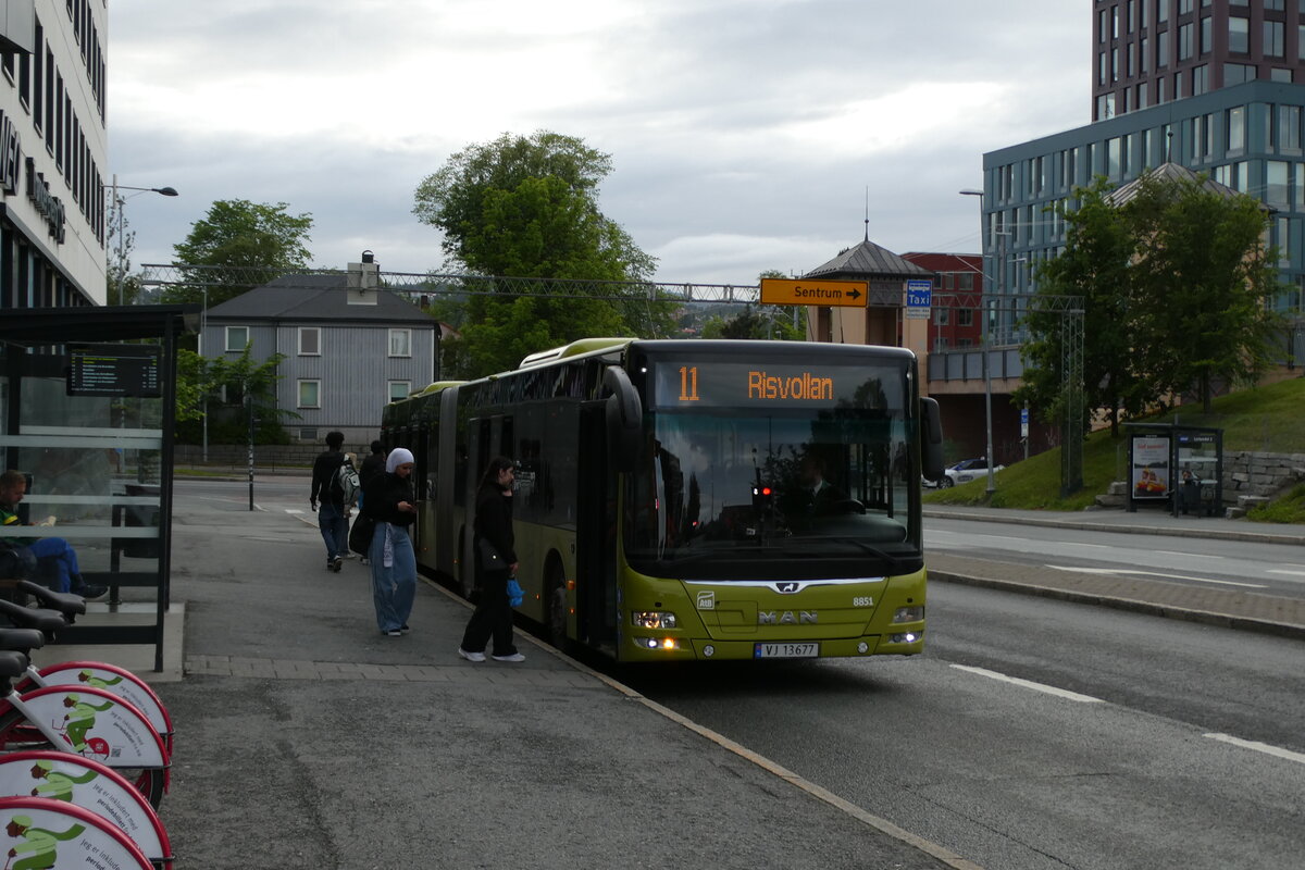 (288'926) - AtB Trondheim - Nr. 8851/VJ 13'677 - MAN am 18. Juni 2026 in Trondheim, Lerkendal