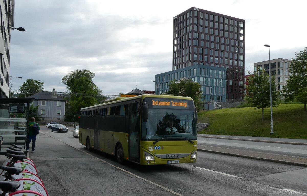 (288'928) - AtB Trondheim - Nr. 1862/VJ 15'416 - Iveco am 18. Juni 2026 in Trondheim,Lerkendal