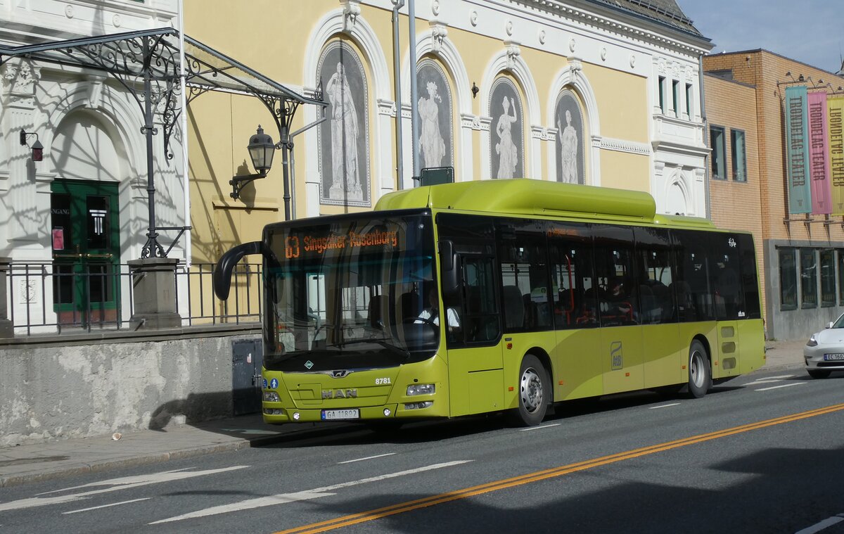 (288'968) - AtB Trondheim - Nr. 8781/GA 11'802 - MAN am 19. Juni 2026 in Trondheim