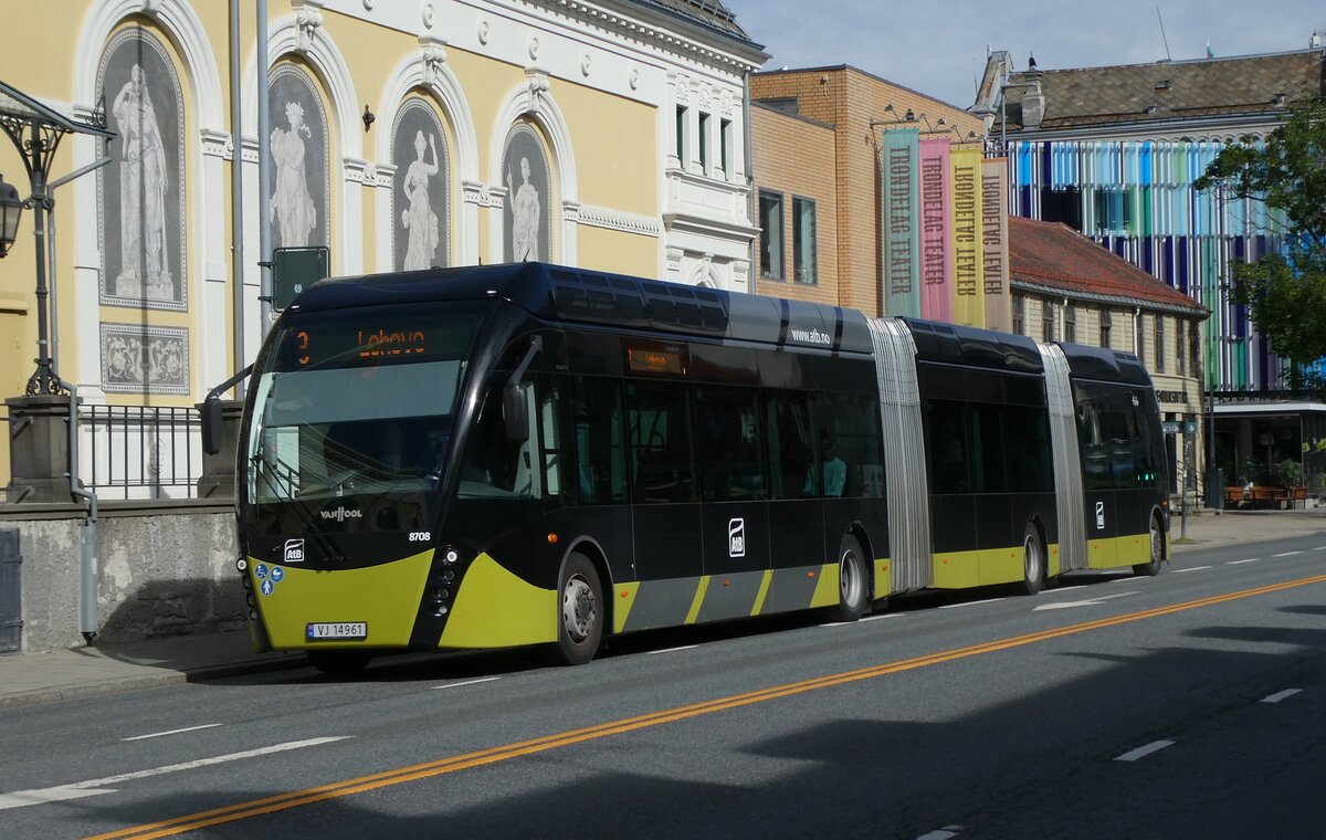 (288'969) - AtB Trondheim - Nr. 8708/VJ 14'961 - Van Hool am 19. Juuni 2026 in Trondheim