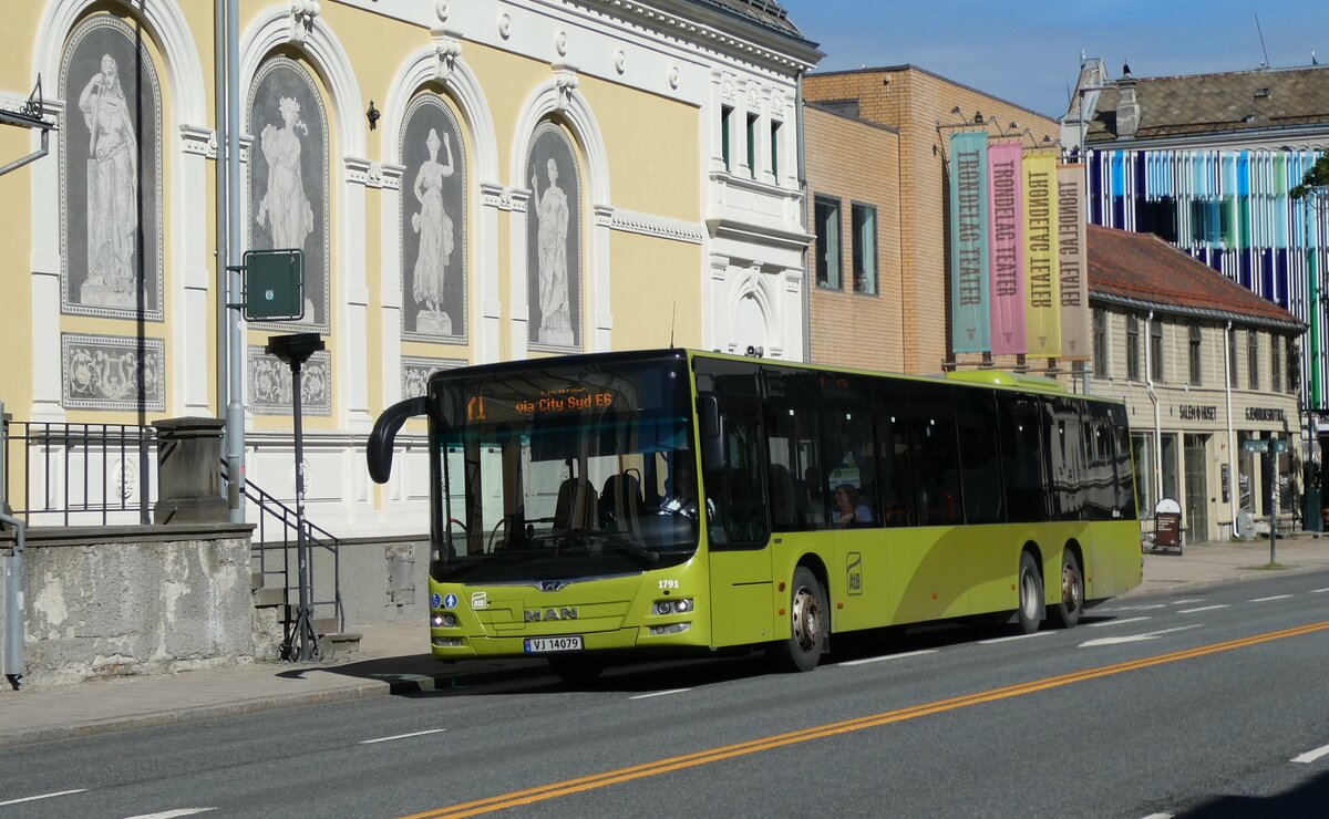 (288'988) - AtB Trondheim - Nr. 1791/VJ 14'079 - MAN am 19. Juni 2026 in Trondheim