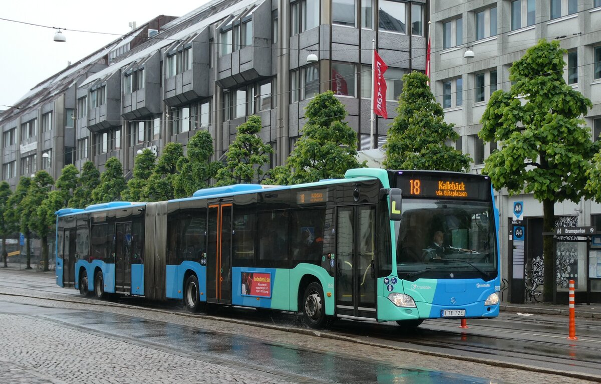 (289'091) - V�sttrafik, G�teborg - Nr. 8518/LTE 72E - Mercedes am 20. Juni 2026 in G�teborg, Brunnsparken