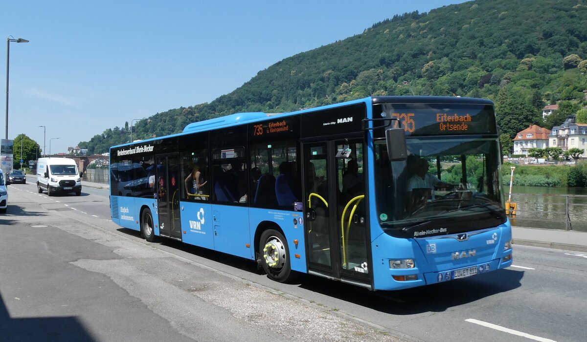 (289'196) - BRN Ludwigshafen - Nr. 811/LU-ET 811 - MAN am 22. Juni 2026 in Heidelberg, am Neckar