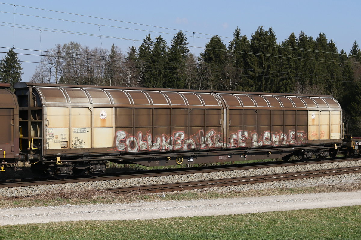 2892 016 (Habbiillns) am 20. M�rz 2020 bei Grabenst�tt.