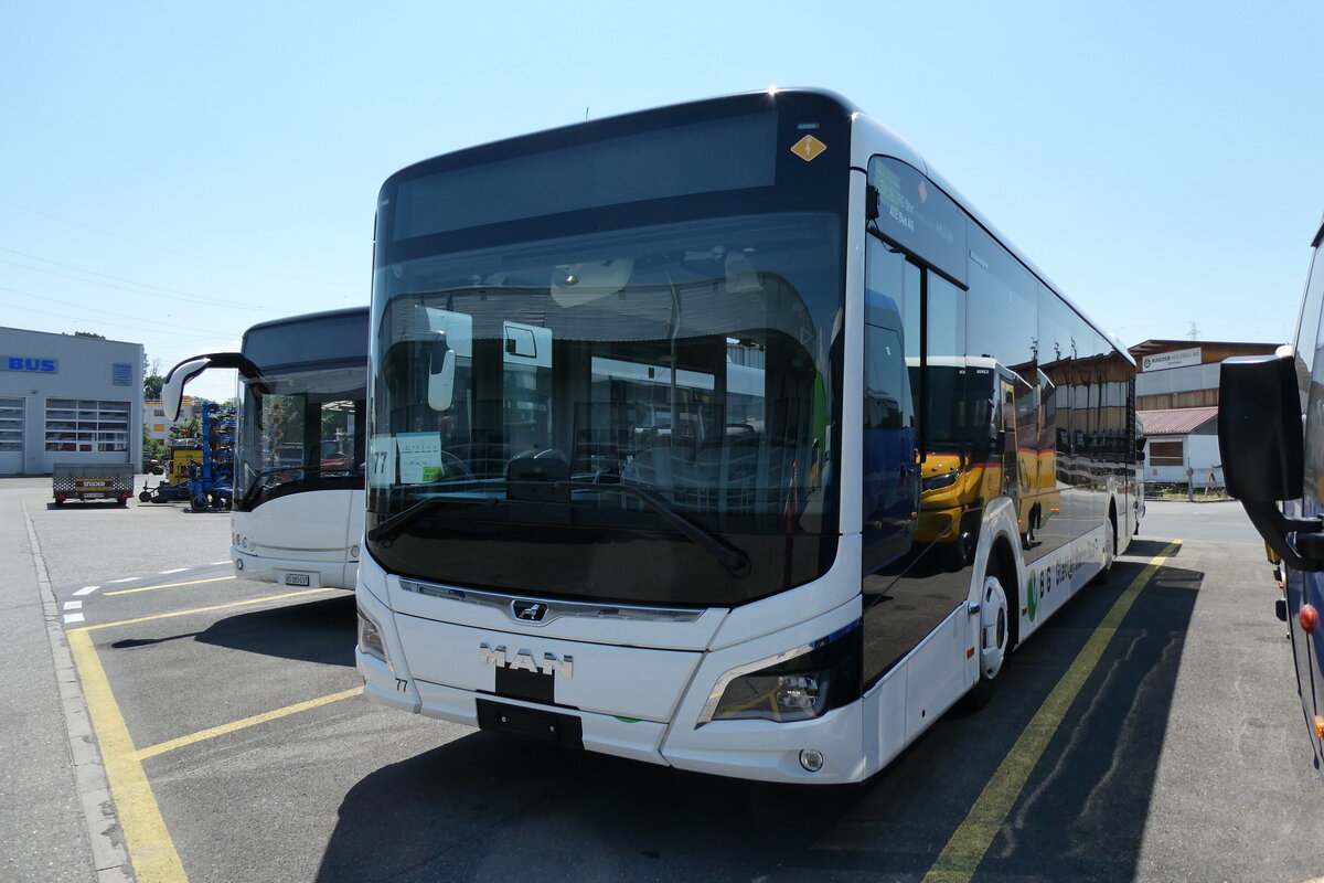 (289'271) - ATE Bus, Effretikon - Nr. 77 - MAN am 27. Juni 2026 in Kerzers, Interbus