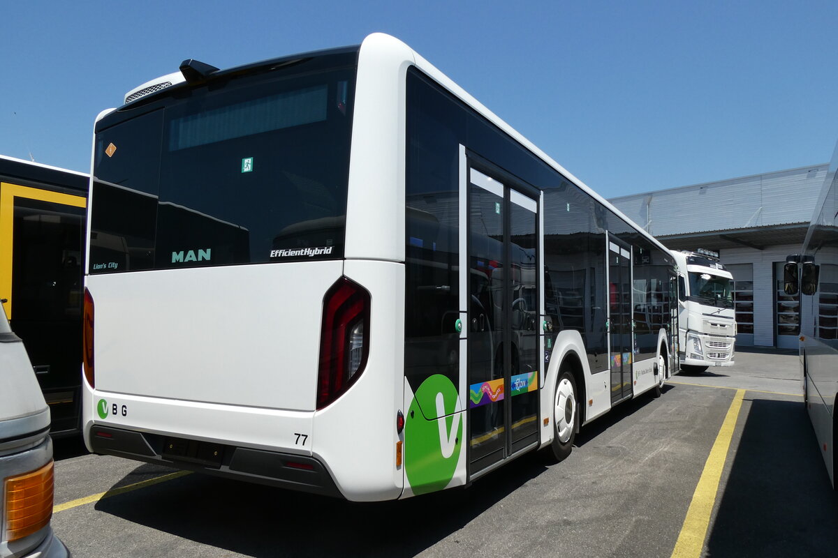 (289'274) - ATE Bus, Effretikon - Nr. 77 - MAN am 27. Juni 2026 in Kerzers, Interbus