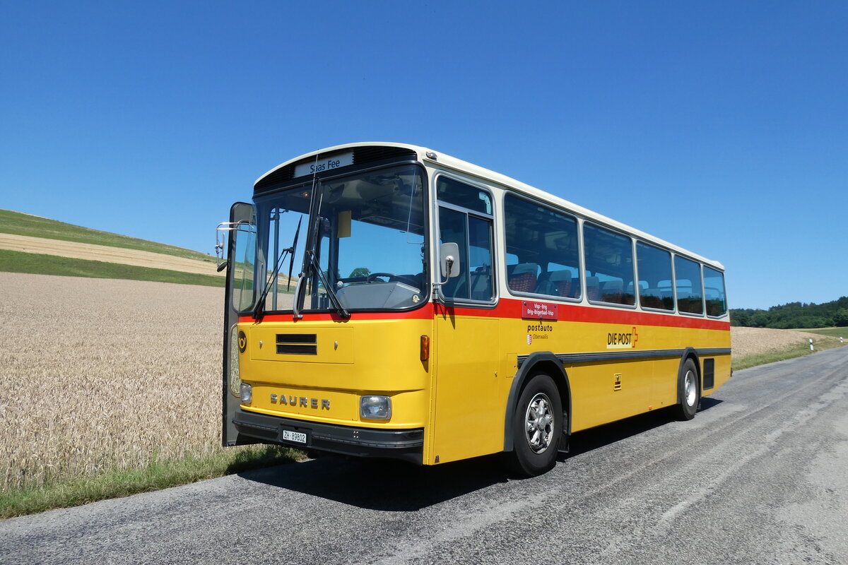 (289'373) - Rupp, Zumikon - ZH 89'802 - Saurer/T�scher (ex Eyer, Gamsen; ex P 23'401) am 4. Juli 2026 in Weisslingen, Theiligerstrasse