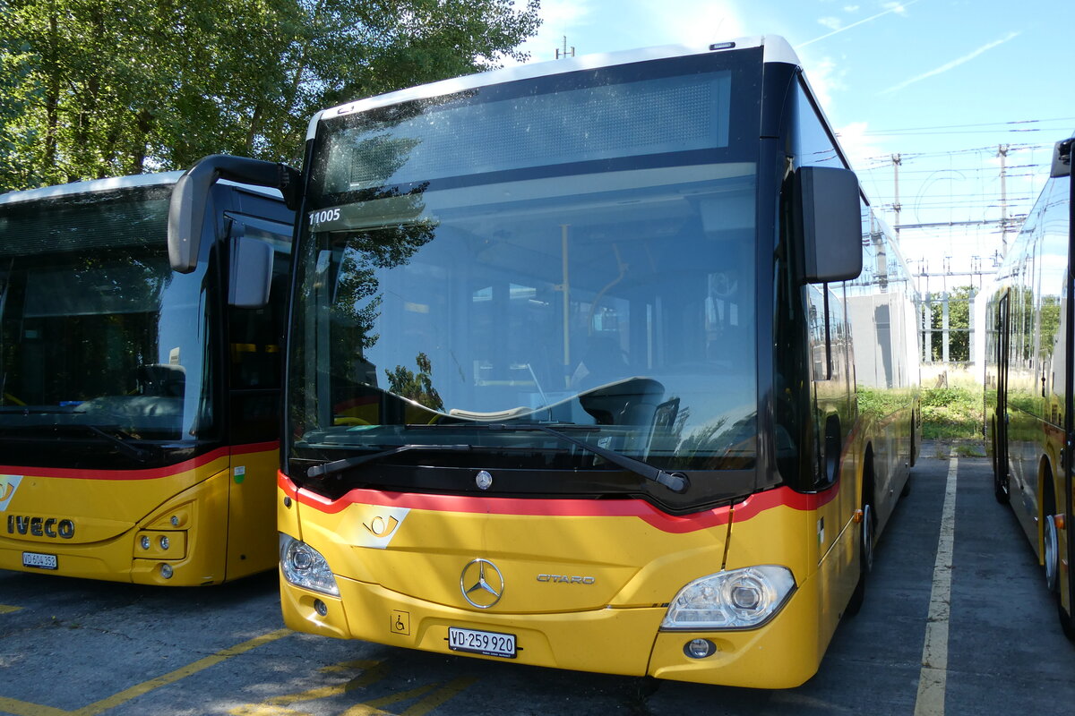 (289'496) - CarPostal Ouest - VD 259'920/PID 11'005 - Mercedes am 7. Juli 2026 in Yverdon, Garage