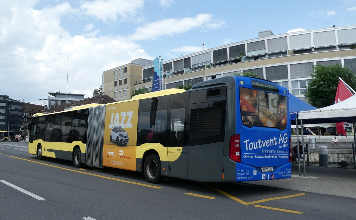 (289'721) - STI Thun - Nr. 170/BE 752'170 - Mercedes am 18. Juli 2026 beim Bahnhof Thun