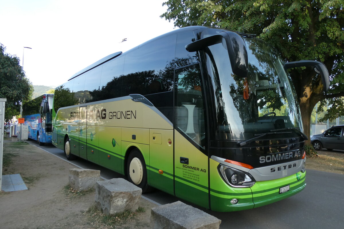 (289'797) - Sommer, Gr�nen - BE 242'017 - Setra am 24. Juli 2026 in Thun, Strandbad