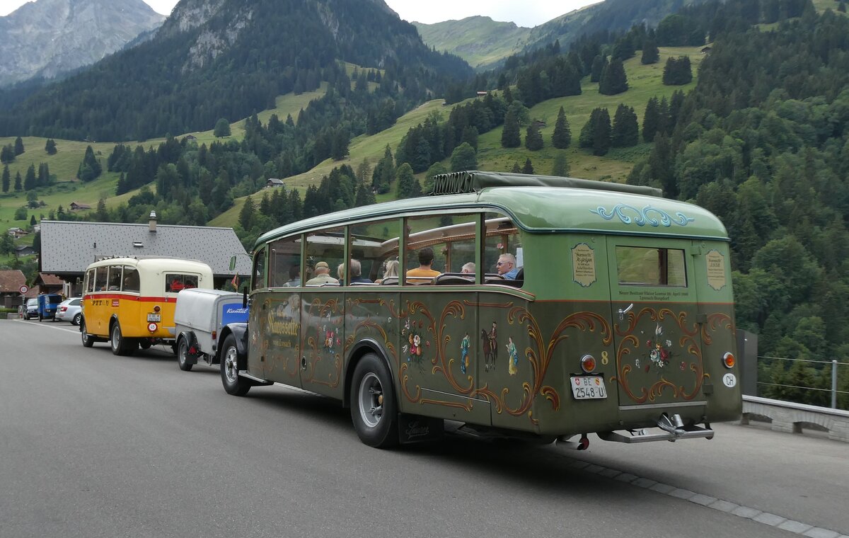 (289'821) - Lorenz, Lyssach - Nr. 8/BE 2548 U - Saurer/Saurer (ex Geiger, Adelboden Nr. 8; ex P 1997) am 25. Juli 2026 in Kiental, Dorf