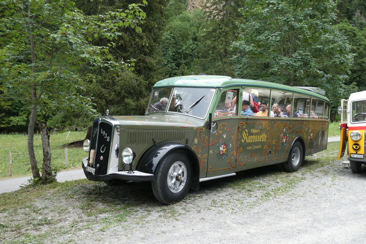 (289'848) - Lorenz, Lyssach - Nr. 8/BE 2548 U - Saurer/Saurer (ex Geiger, Adelboden Nr. 8; ex P 1997) am 25. Juli 2026 in Kiental, Tschingel