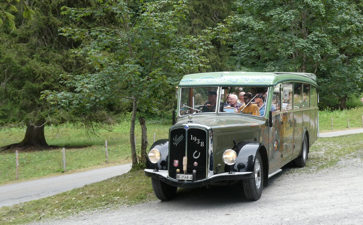 (289'850) - Lorenz, Lyssach - Nr. 8/BE 2548 U - Saurer/Saurer (ex Geiger, Adelboden Nr. 8; ex P 1997) am 25. Juli 2026 in Kiental, Tschingel