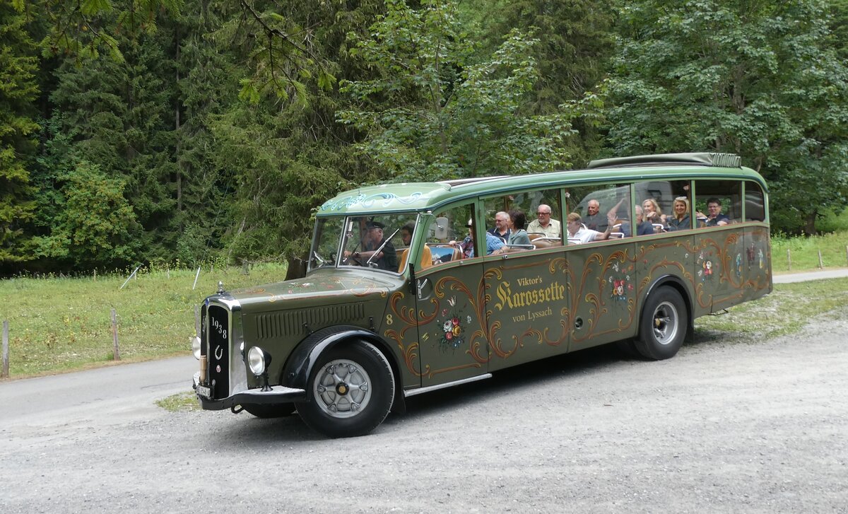 (289'851) - Lorenz, Lyssach - Nr. 8/BE 2548 U - Saurer/Saurer (ex Geiger, Adelboden Nr. 8; ex P 1997) am 25. Juli 2026 in Kiental, Tschingel