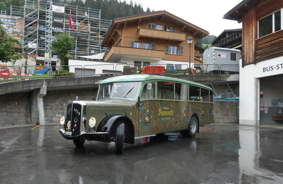 (289'871) - Lorenz, Lyssach - Nr. 8/BE 2548 U - Saurer/Saurer (ex Geiger, Adelboen Nr. 8; ex P 1997) am 26. Juli 2026 in Adelboden, Busstation