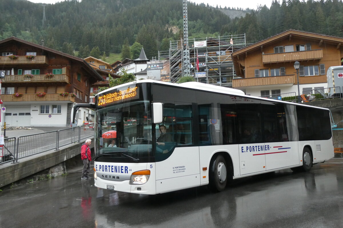 (289'884) - Portenier, Adelboden - Nr. 5/BE 26'710 - Setra am 26. Juli 2026 in Adelboden, Busstation