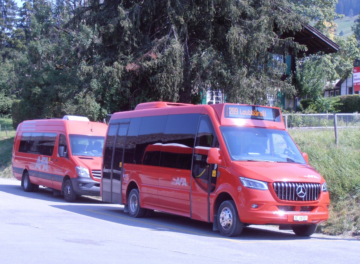 (289'987) - AFA Adelboden - Nr. 53/BE 26'707 - Mercedes/G�zs�zler am 30. Juli 2026 beim Bahnhof Lenk