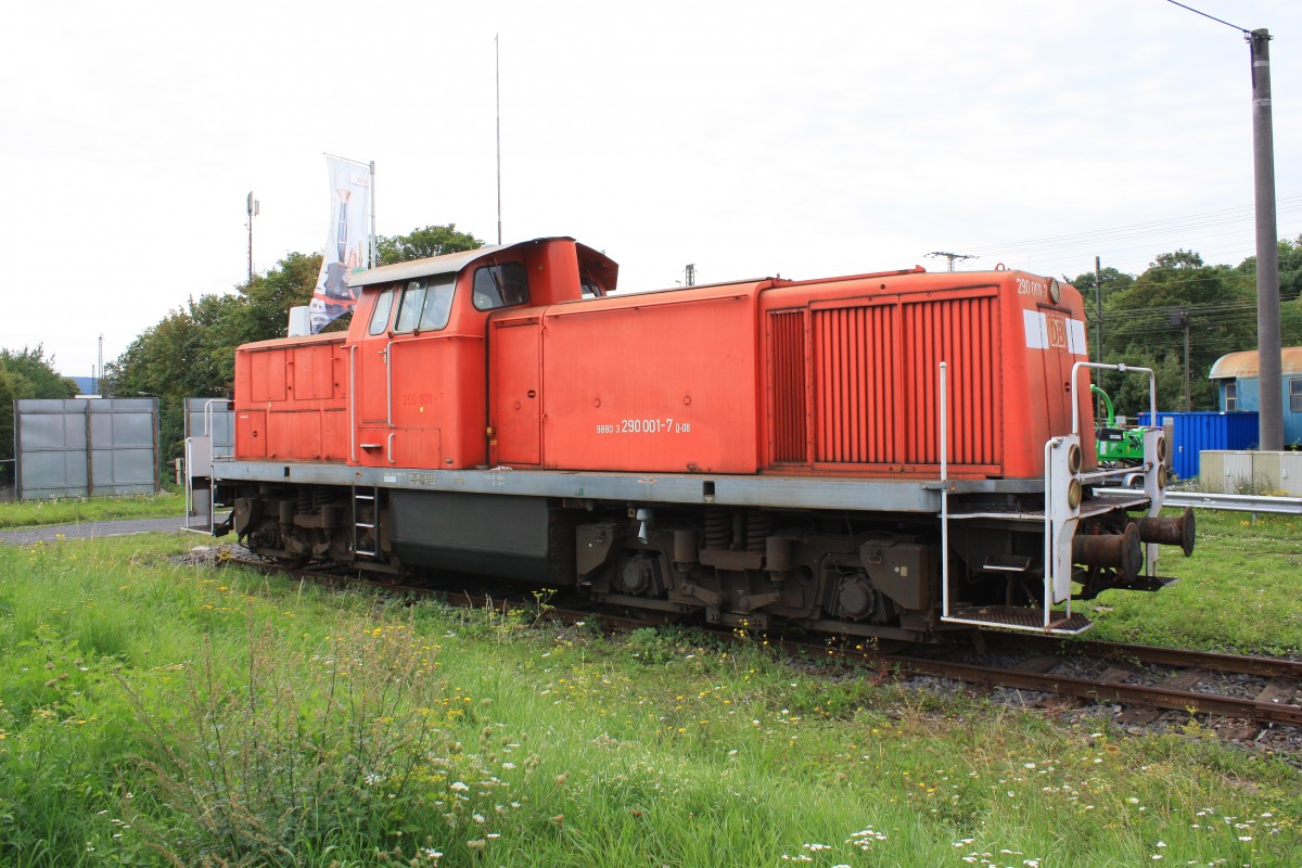 290 001-7 im Aussengel�nde des Museums in Koblenz-L�tzel am 22. August 2014.