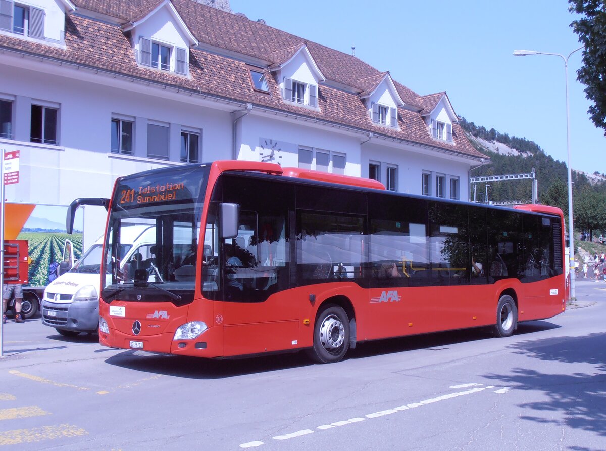 (290'218) - AFA Adelboden - Nr. 30/BE 26'703 - Mercedes am 11. August 2026 beim Bahnhof Kandersteg