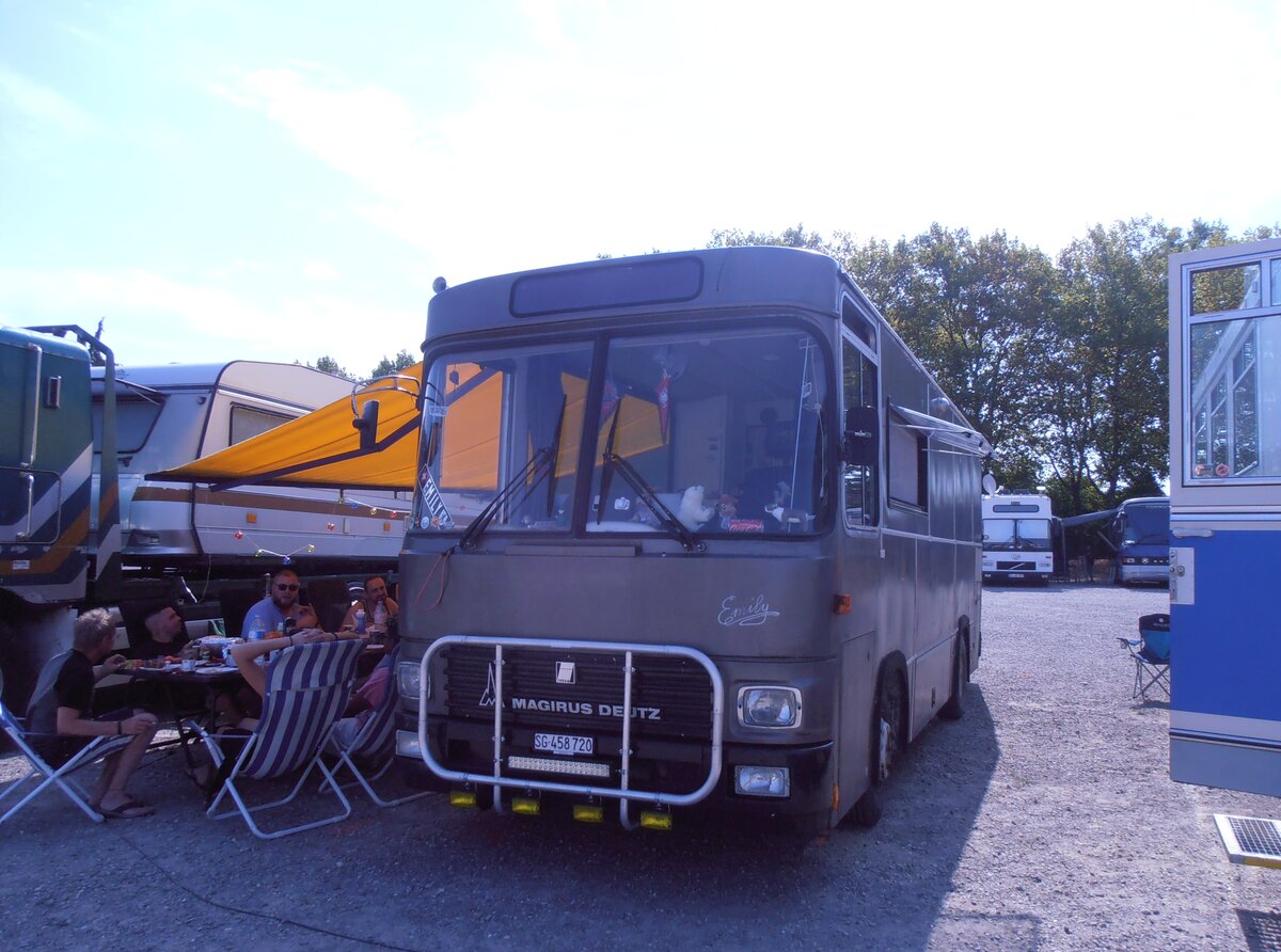 (290'292) - Verein R81, Jona - SG 458'720 - Magirus-Deutz/FHS (ex Alig, Horw; ex P 22'250) am 15. August 2026 in Wettingen, Zirkuswiese