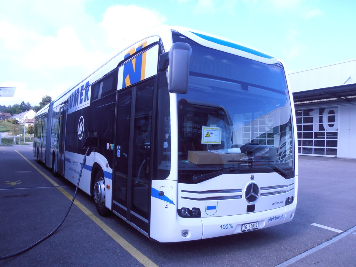 (290'412) - ZVB Zug - Nr. 4/ZG 88'004 - eMercedes am 22. August 2026 in Winterthur, Daimler Buses