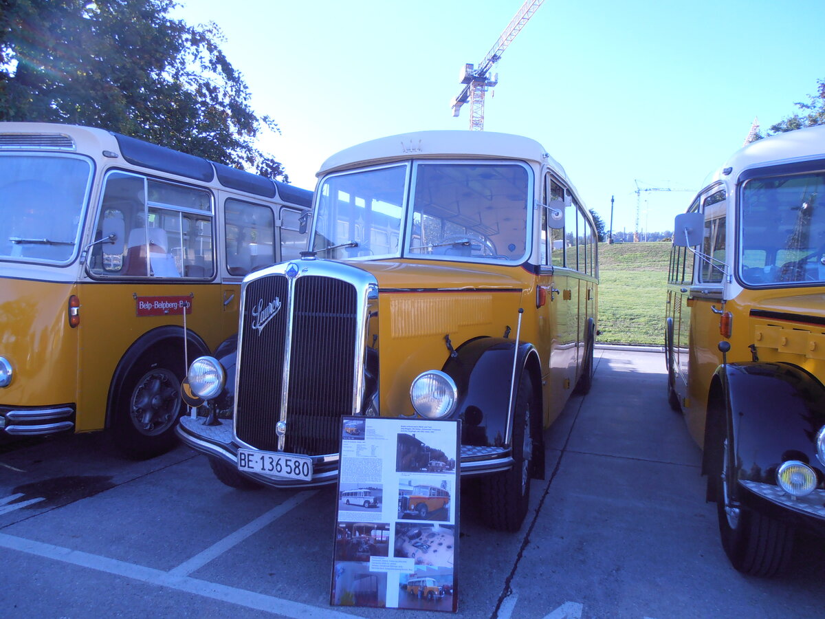 (290'484) - Schumacher, Liebefeld - BE 136'580 - Saurer/FHS-Hess (ex Mittner-Keller, Etzgen; ex Keller, Hottwil) am 29. August 2026 in Oberkirch, CAMPUS Sursee