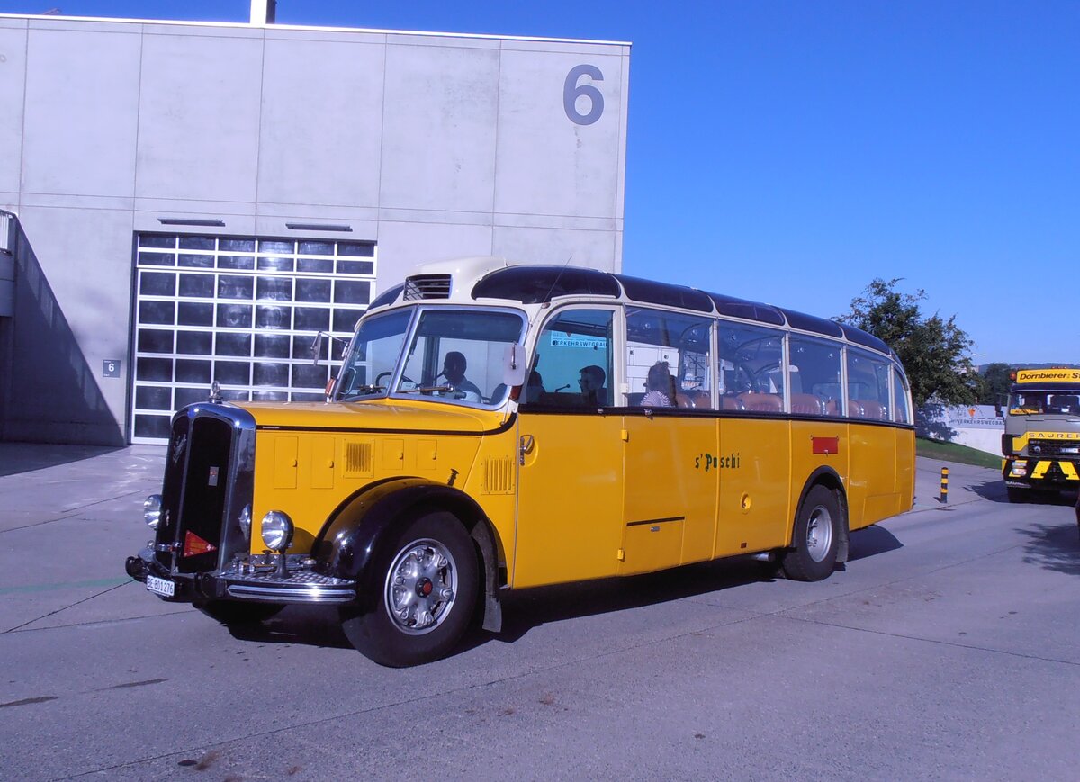 (290'516) - Ritter, Sch�pbach - BE 801'276 - Saurer/Gangloff (ex Linder, Einigen; ex P 23'146; ex P 2215) am 29. August 2026 in Oberkirch, CAMPUS Sursee