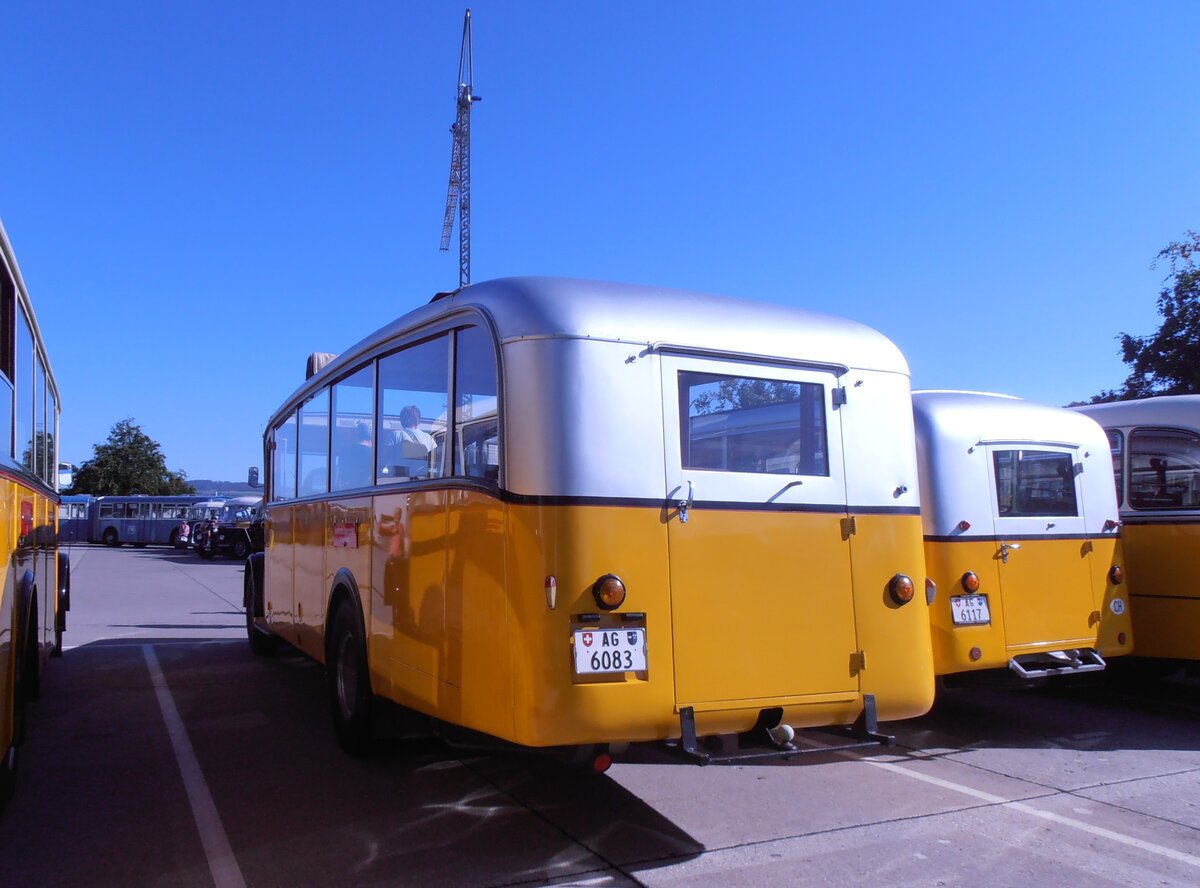 (290'526) - Holliger, Gontenschwil - AG 6083 - Saurer/Saurer (ex AAGL Liestal; ex LLB Susten; ex Tischhauser, Oberschan) am 29. August 2026 in Oberkirch, CAMPUS Sursee