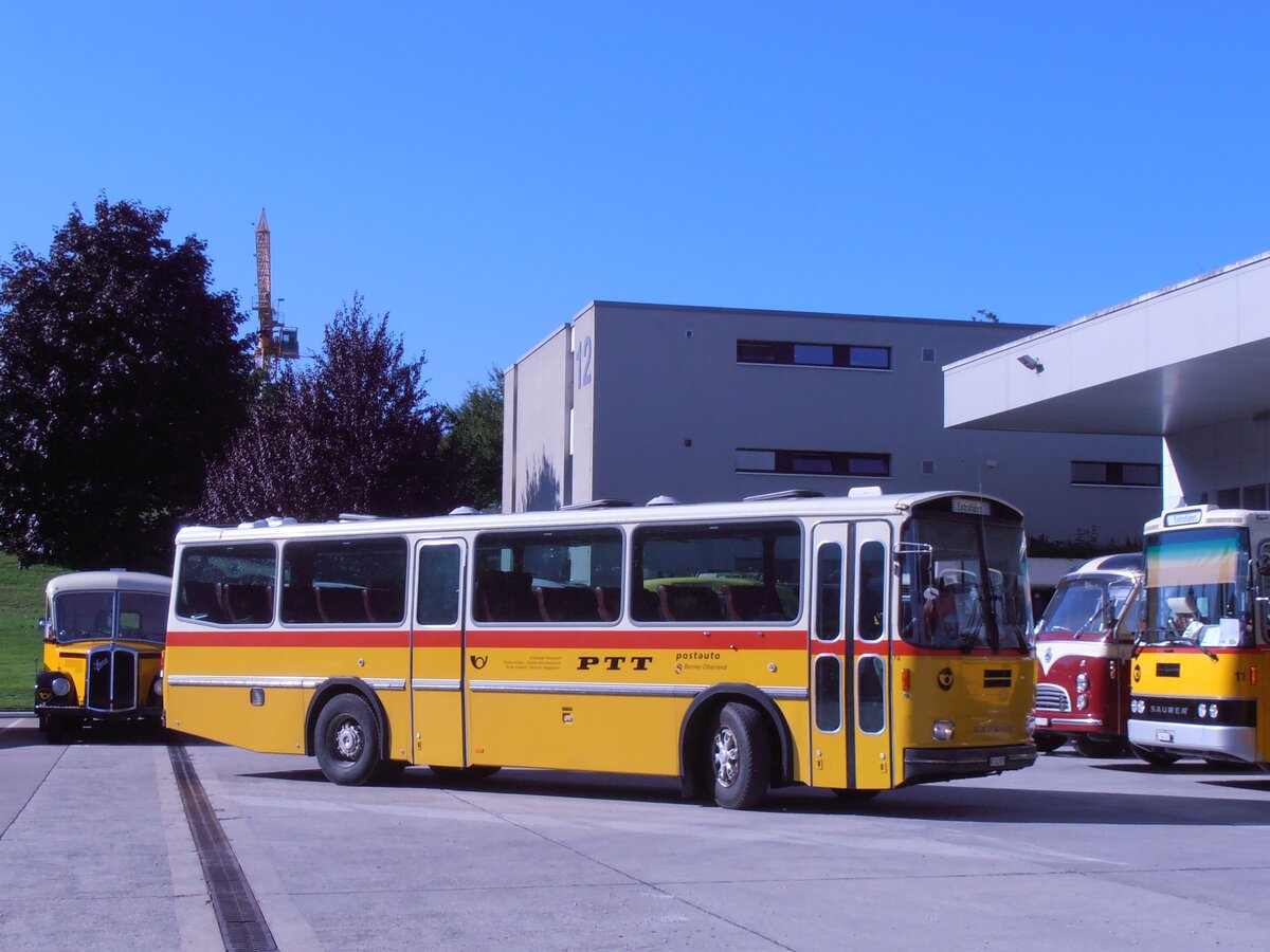 (290'535) - Krummenacher, Zillis - Nr. 74/BE 243'579 - Saurer/R&J (ex AVG Meiringen Nr. 74/PID 10'683; ex PostAuto Berner Oberland; ex P 24'357) am 29. August 2026 in Oberkirch, CAMPUS Sursee