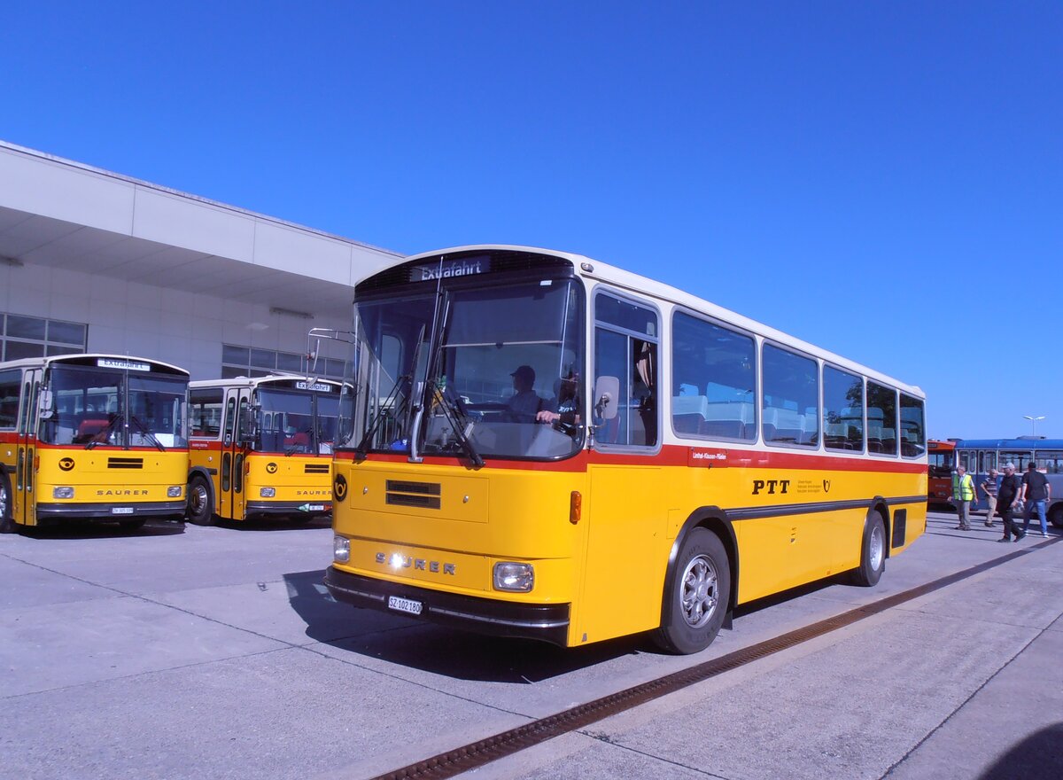 (290'549) - Inkamp, Altendorf - SZ 102'180 - Saurer/T�scher (ex Koch, Giswil; ex Selfors, Meiringen PID 3463; ex P 24'236) am 29. August 2026 in Oberkirch, CAMPUS Sursee