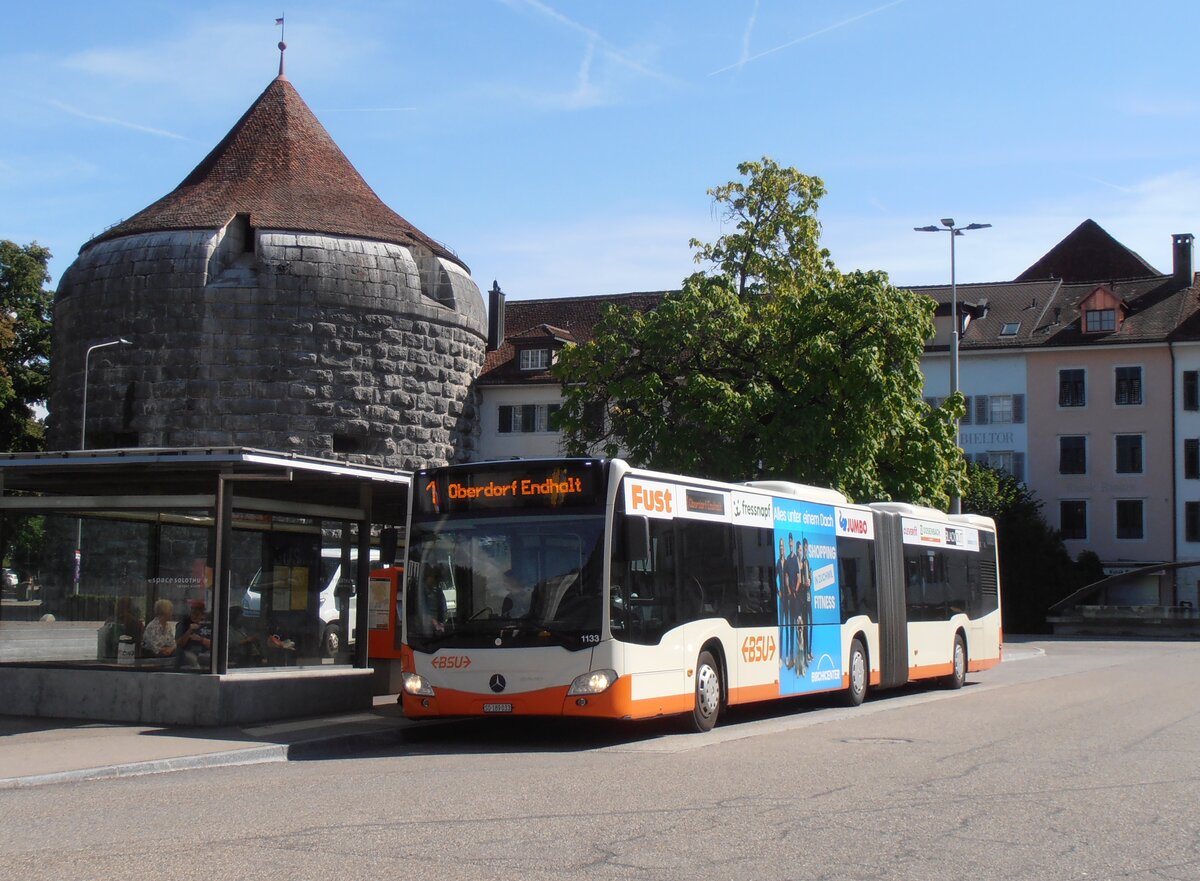 (290'595) - BSU Solothurn - Nr. 1133/SO 189'033 - Mercedes (ex Nr. 33) am 1. September 2026 in Solothurn, Amthausp�atz