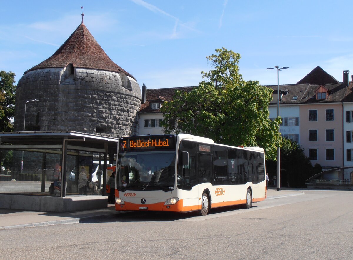 (290'596) - BSU Solothurn - Nr. 1299/SO 158'099 - Mercedes (ex Nr. 99) am 1. September 2026 in Solothurn, Amthausplatz
