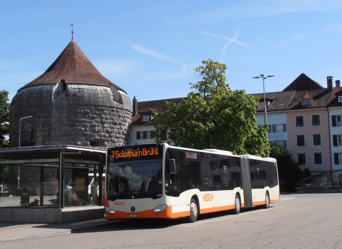 (290'597) - BSU Solothurn - Nr. 1135/SO 189'035 - Mercedes (ex Nr. 35) am 1. September 2026 in Solothurn, Amthausplatz