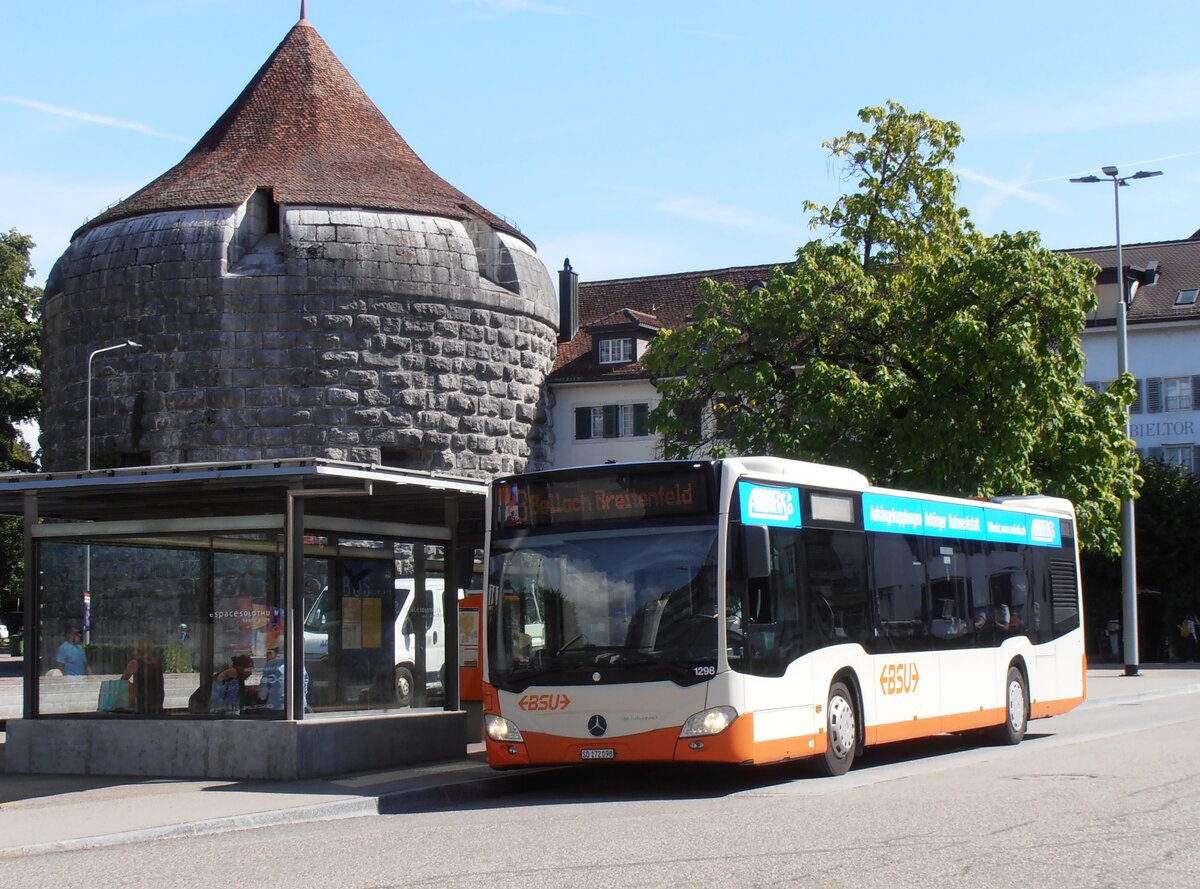 (290'601) - BSU Solothurn - Nr. 1298/SO 172'098 - Mercedes (ex Nr. 98) am 1. September 2026 in Solothurn, Amthausplatz