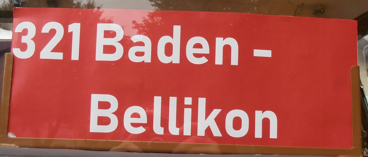 (290'662) - Routentafel - 321 Baden - Bellikon - am 5. September 2026 in Remetschwil, Garage Steffen