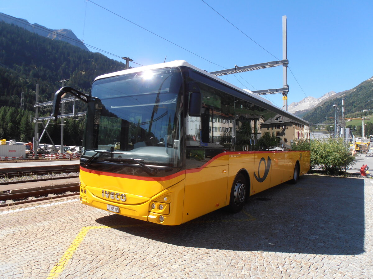 (290'732) - Marchetti, Airolo - TI 303'333/PID 12'015 - Iveco am 6. September 2026 beim Bahnhof Airolo