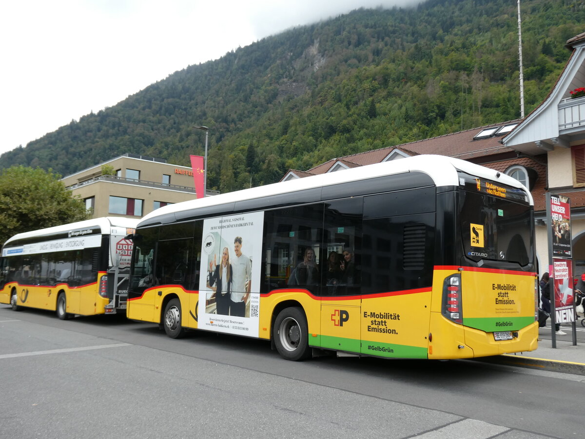 (290'767) - PostAuto Bern - BE 659'260/PID 12'307 - eMercedes am 10. September 2026 beim Bahnhof Interlaken Ost