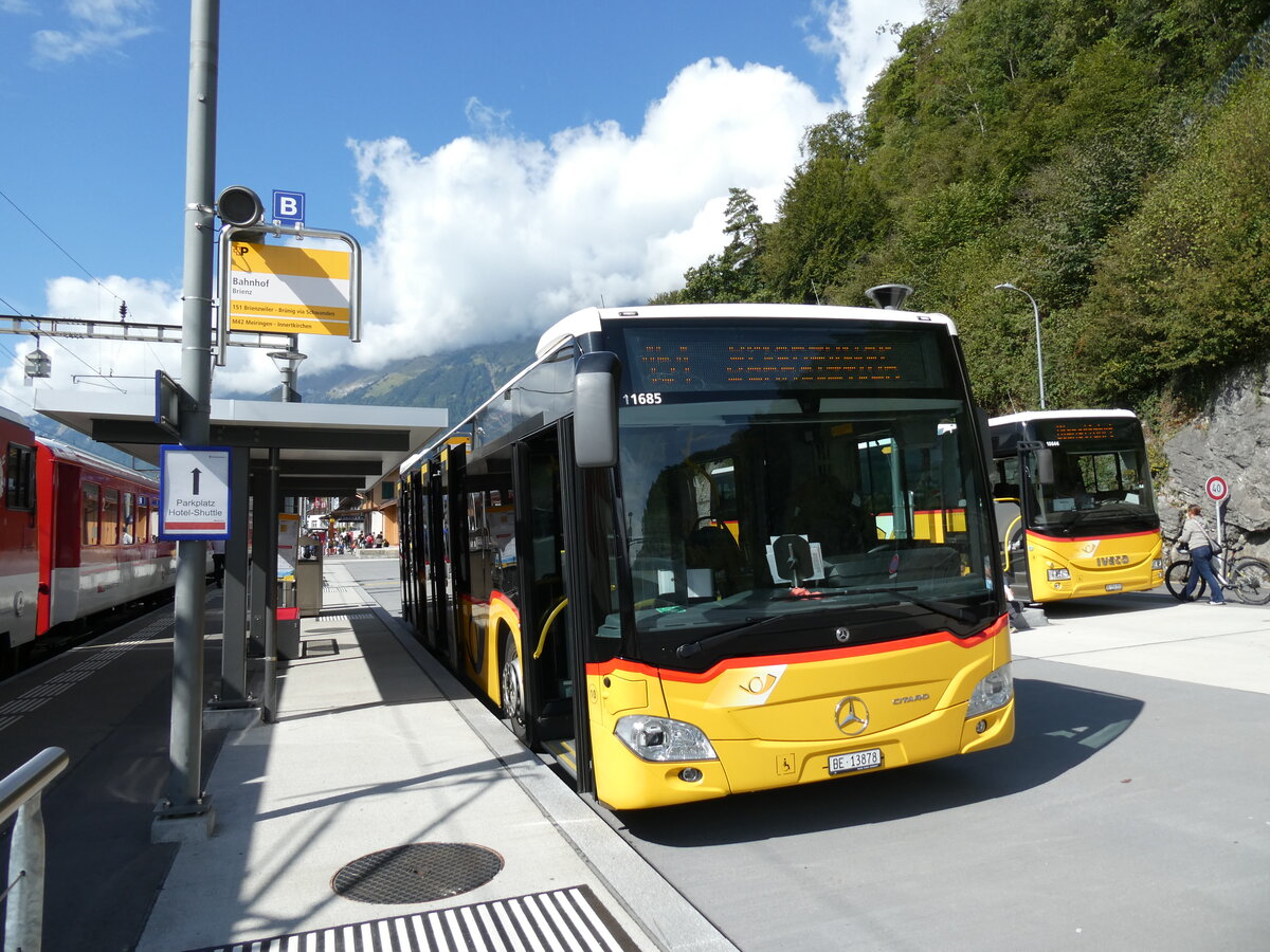 (290'898) - Fl�ck, Brienz - Nr. 10/BE 13'878/PID 11'685 - Mercedes (ex PostAuto Bern) am 18. September 2026 beim Bahnhof Brienz